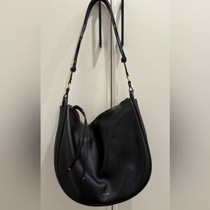Aallyn Black Leather Marley Hobo